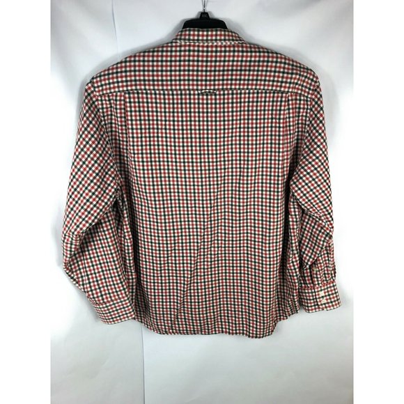 Barbour Men's XL Long Sleeve Button Up Multicolor Cotton Casual Adult Shirt A9 - Picture 5 of 6